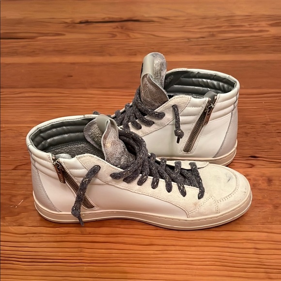 P448 White High-Top Sneakers - Picture 5 of 7